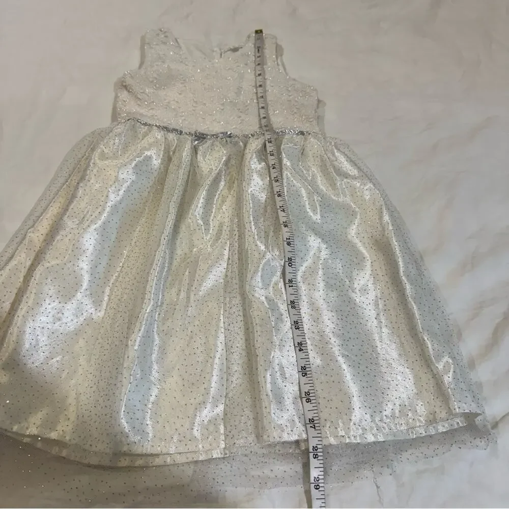 Nanette Kids Dress & Coat Set – Size 7/8 – Ivory Holiday/Party Outfit